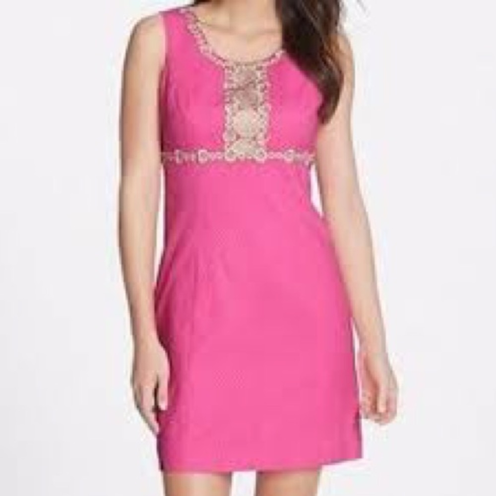 Lilly Pulitzer pink shift dress
